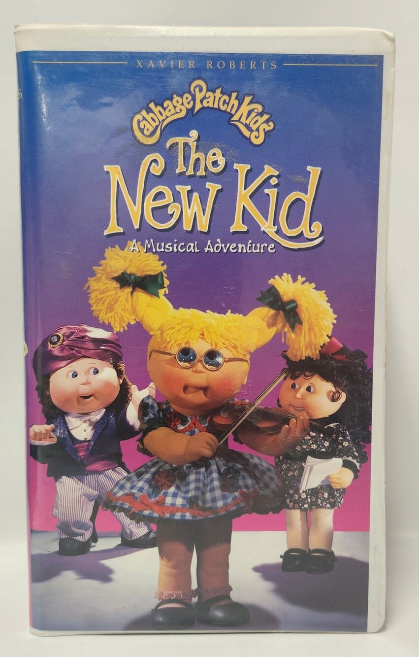 Vintage 1996 Cabbage Patch Kids The New Kid Musical Adventure VHS Clamshell